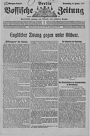 Vossische Zeitung on Jan 2, 1919
