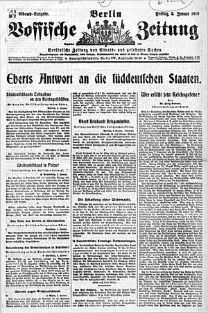Vossische Zeitung vom 03.01.1919