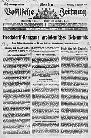 Vossische Zeitung vom 05.01.1919