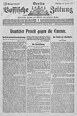 Vossische Zeitung on Jan 14, 1919