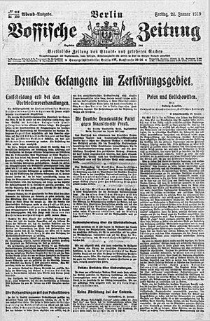 Vossische Zeitung on Jan 24, 1919