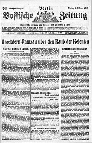 Vossische Zeitung on Feb 3, 1919