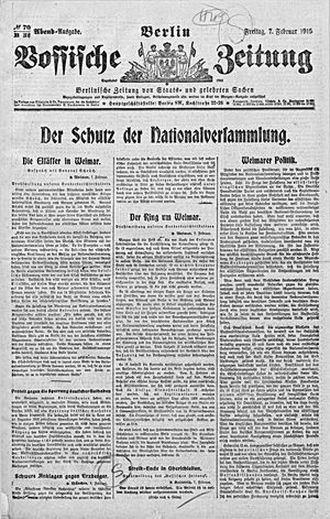 Vossische Zeitung on Feb 7, 1919