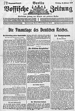 Vossische Zeitung vom 16.02.1919