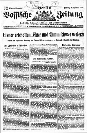 Vossische Zeitung vom 21.02.1919
