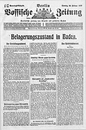 Vossische Zeitung vom 23.02.1919