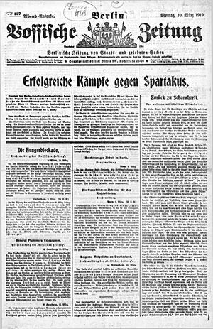 Vossische Zeitung vom 10.03.1919