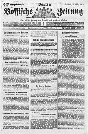 Vossische Zeitung vom 12.03.1919
