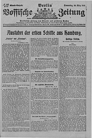 Vossische Zeitung vom 20.03.1919