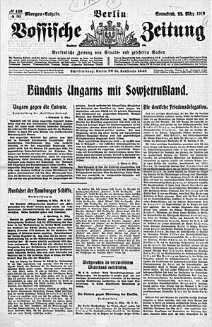Vossische Zeitung vom 22.03.1919