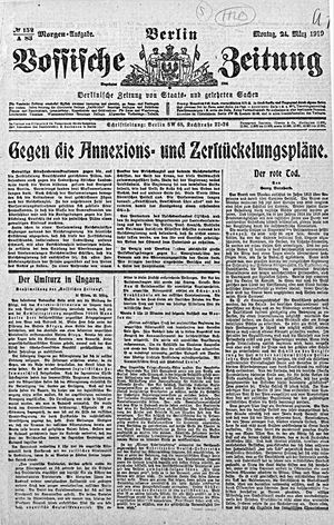 Vossische Zeitung on Mar 24, 1919