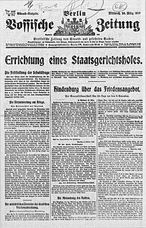 Vossische Zeitung vom 26.03.1919