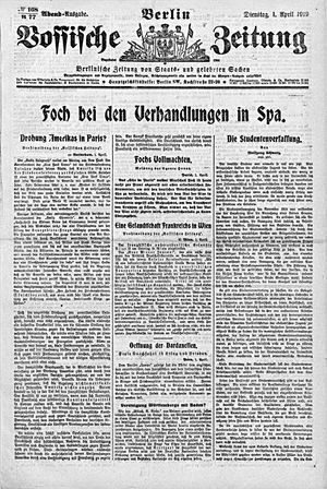 Vossische Zeitung vom 01.04.1919