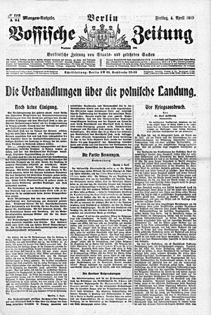 Vossische Zeitung on Apr 4, 1919