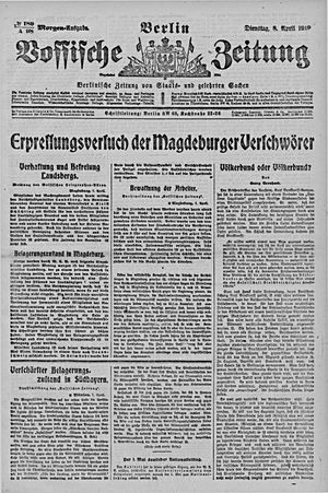 Vossische Zeitung on Apr 8, 1919