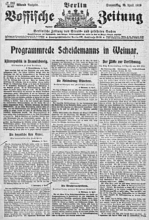 Vossische Zeitung on Apr 10, 1919