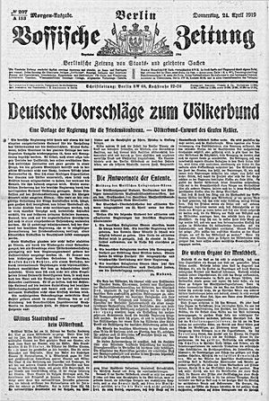 Vossische Zeitung on Apr 24, 1919