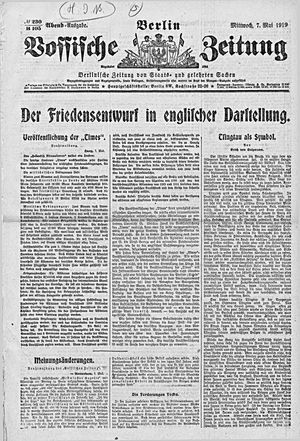 Vossische Zeitung on May 7, 1919