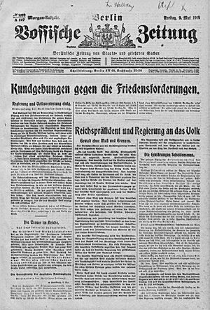 Vossische Zeitung on May 9, 1919