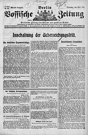 Vossische Zeitung on May 20, 1919