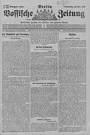 Vossische Zeitung vom 22.05.1919