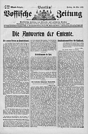 Vossische Zeitung vom 23.05.1919