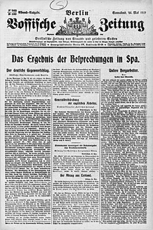 Vossische Zeitung vom 24.05.1919