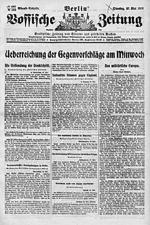 Vossische Zeitung on May 27, 1919