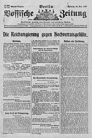 Vossische Zeitung on May 28, 1919