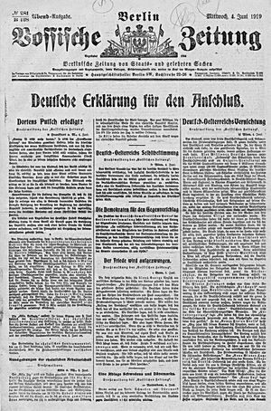 Vossische Zeitung vom 04.06.1919