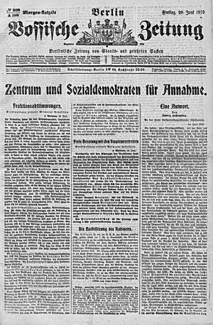 Vossische Zeitung on Jun 20, 1919