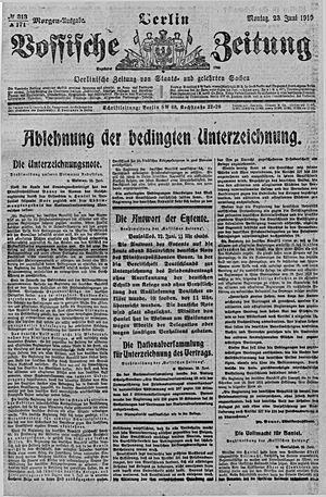 Vossische Zeitung on Jun 23, 1919