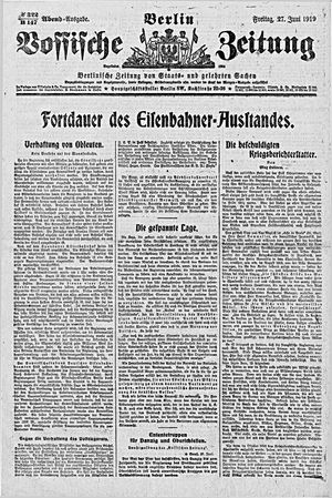 Vossische Zeitung vom 27.06.1919