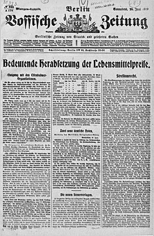 Vossische Zeitung vom 28.06.1919