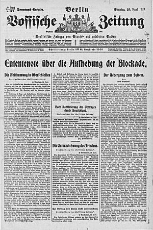 Vossische Zeitung vom 29.06.1919