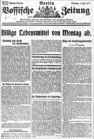 Vossische Zeitung vom 01.07.1919