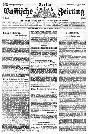 Vossische Zeitung vom 02.07.1919