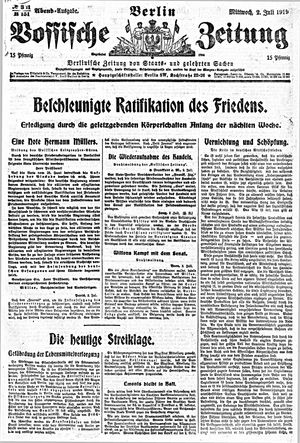 Vossische Zeitung vom 02.07.1919