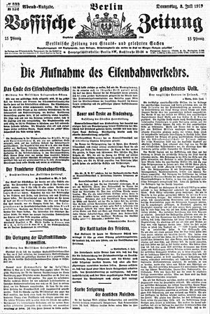 Vossische Zeitung vom 03.07.1919
