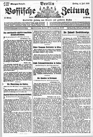 Vossische Zeitung vom 04.07.1919
