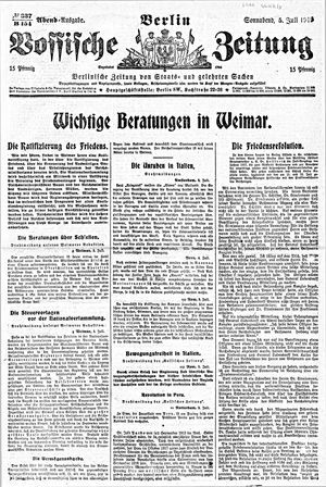 Vossische Zeitung vom 05.07.1919