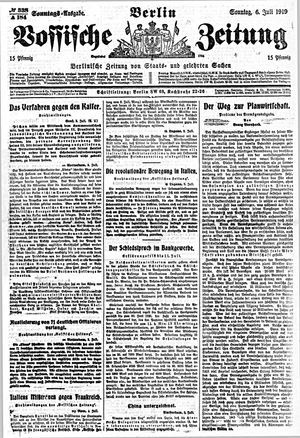 Vossische Zeitung vom 06.07.1919