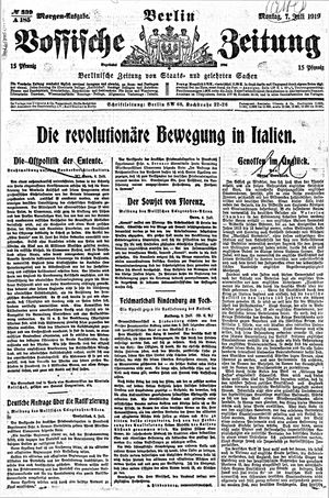 Vossische Zeitung vom 07.07.1919