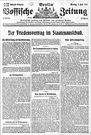 Vossische Zeitung vom 07.07.1919