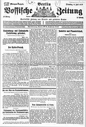 Vossische Zeitung vom 08.07.1919
