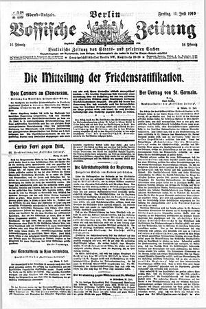 Vossische Zeitung vom 11.07.1919