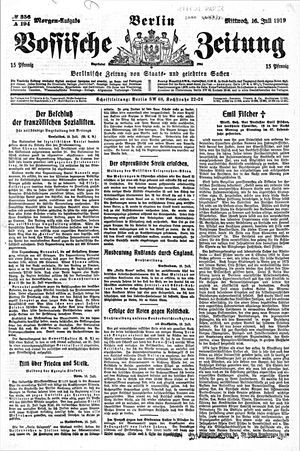 Vossische Zeitung vom 16.07.1919