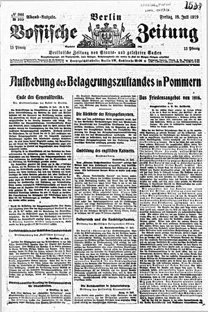 Vossische Zeitung vom 18.07.1919