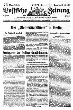 Vossische Zeitung vom 19.07.1919