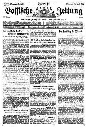 Vossische Zeitung vom 23.07.1919